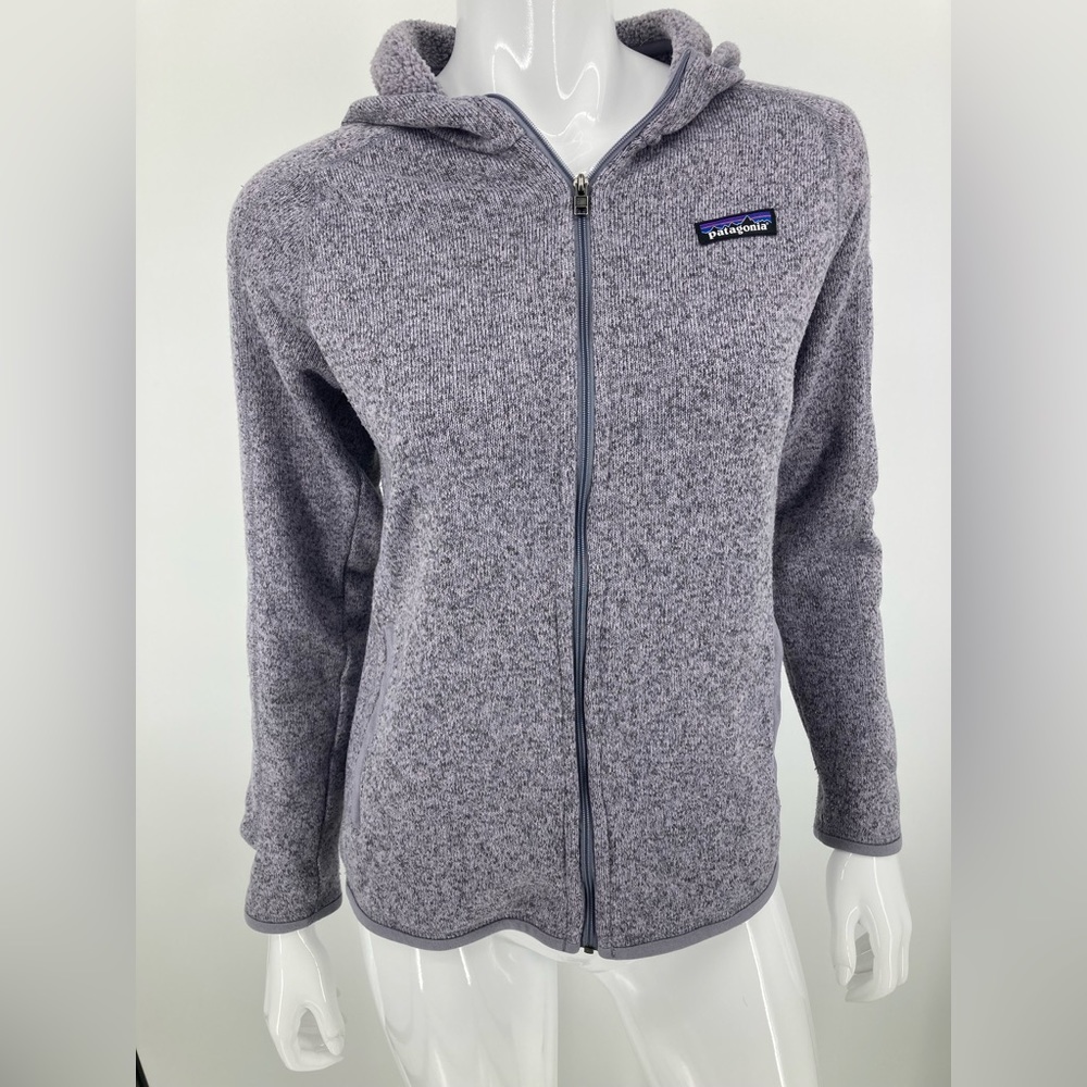 Patagonia Grey Jacket Size S Gentle Use Excellent Zippered Hooded Warm & Comfy